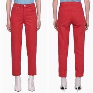 rag & bone bull red ash jeans